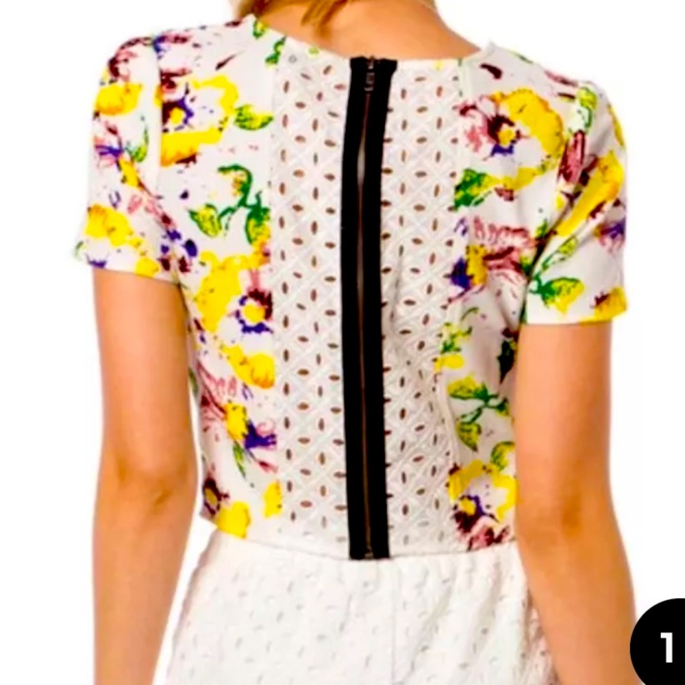 Miss me crop top floral - Picture 1 of 7